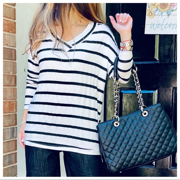 #03 Fabulous vegan leather quilted chain tote Bag - Picture 8 of 8